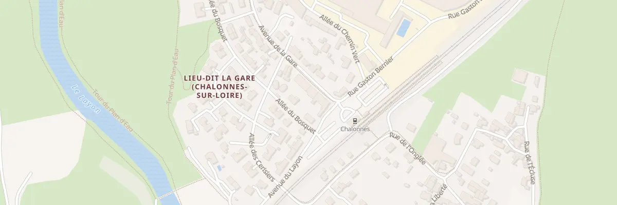 Plan du 1B Av de la Gare à Chalonnes-sur-Loire