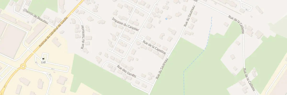 Plan du 4 Rue de la capeline à La Châtaigneraie