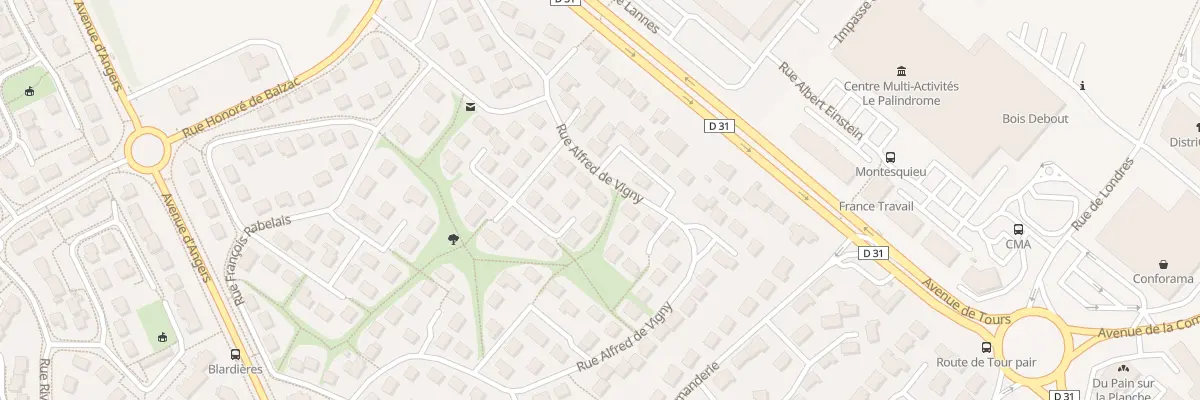 Plan du 48 Rue Alfred de Vigny à Laval