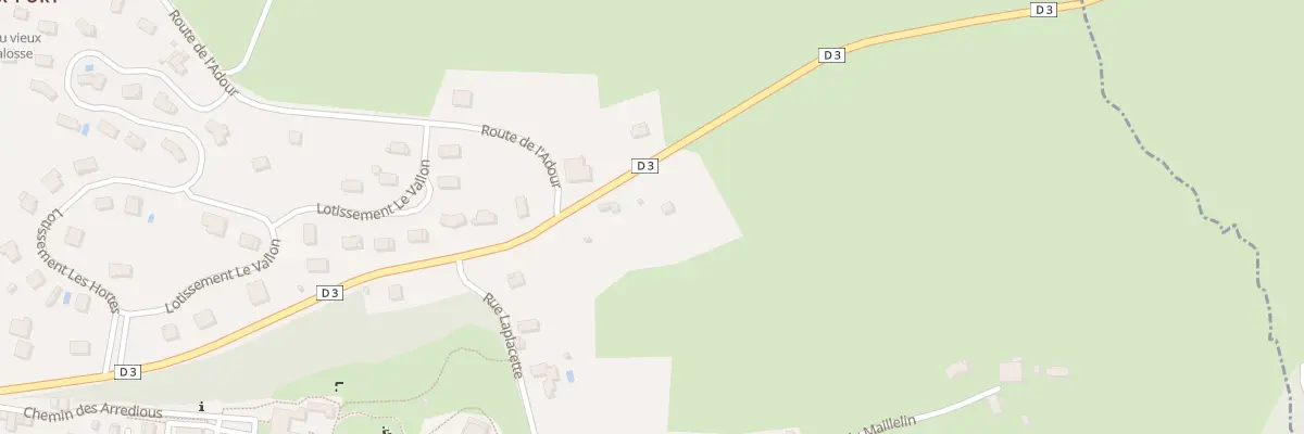 Plan du 738 Rte de Mont-de-marsan à Mugron