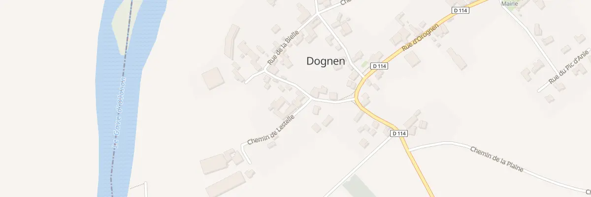Plan du 2 Che de Lestelle à Dognen