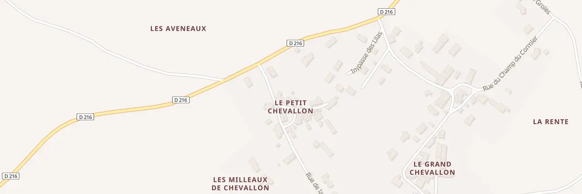 Plan du 3 Imp Marguerite Jay XIV Eme Sie à Geay