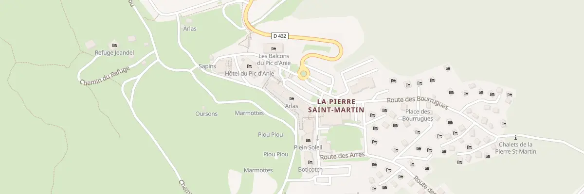 Plan du 5244 Arlas à Arette