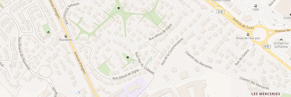 Plan du 101 Rue Alfred de Vigny à Laval