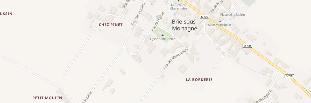 Plan du 6 Rue du Taillis à Brie-sous-Mortagne
