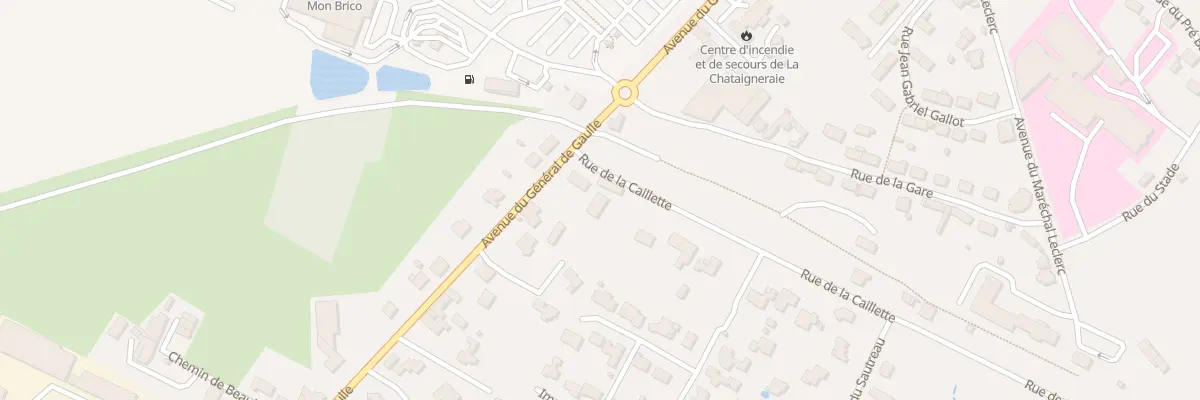 Plan du 37 Av du Gen de Gaulle à La Châtaigneraie