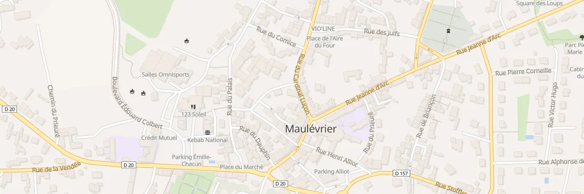 Plan du 5 Rue du cardinal lucon à Maulévrier