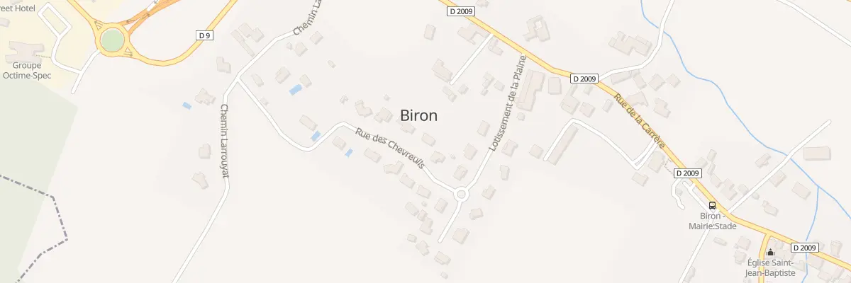 Plan du 4 Rue des Chevreuils à Biron