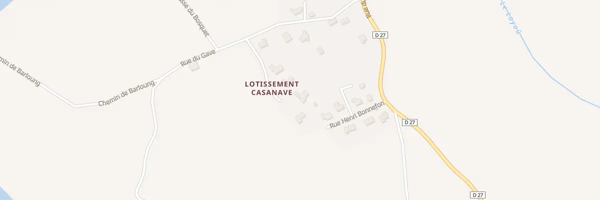 Plan du 5207 Rue du Gave à Jasses