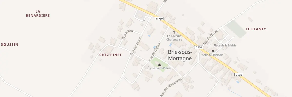 Plan du 5 Rue de l’Eglise à Brie-sous-Mortagne