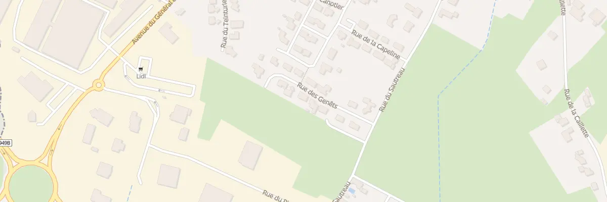 Plan du 13 Rue des genêts à La Châtaigneraie