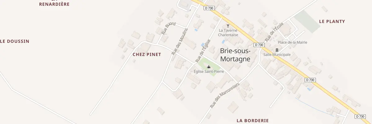 Plan du 8 Rue de l’Eglise à Brie-sous-Mortagne