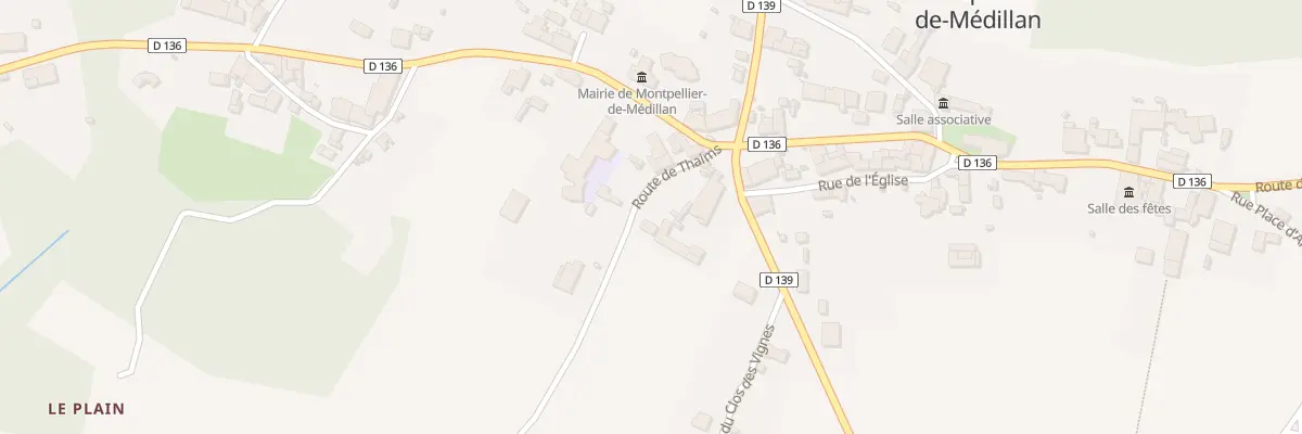Plan du 7 Rte de Thaims à Montpellier-de-Médillan