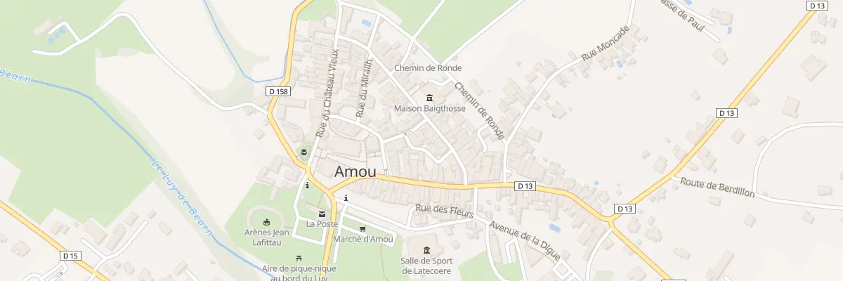 Plan du 46 Rue Bertrand Ducournau à Amou
