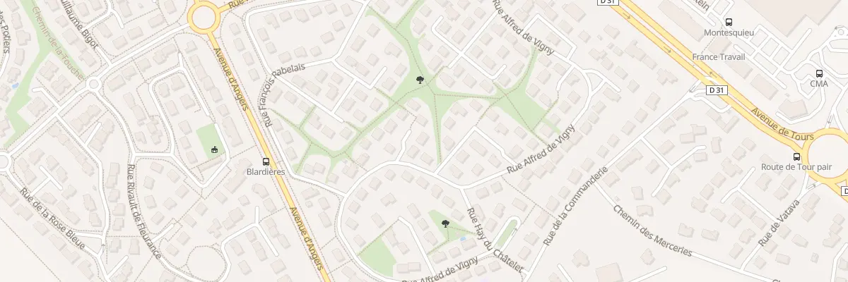 Plan du 116 Rue Alfred de Vigny à Laval