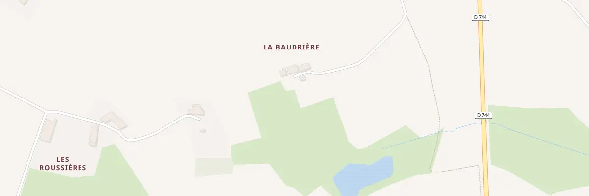 Plan du 5020 La Baudrière à La Petite-Boissière