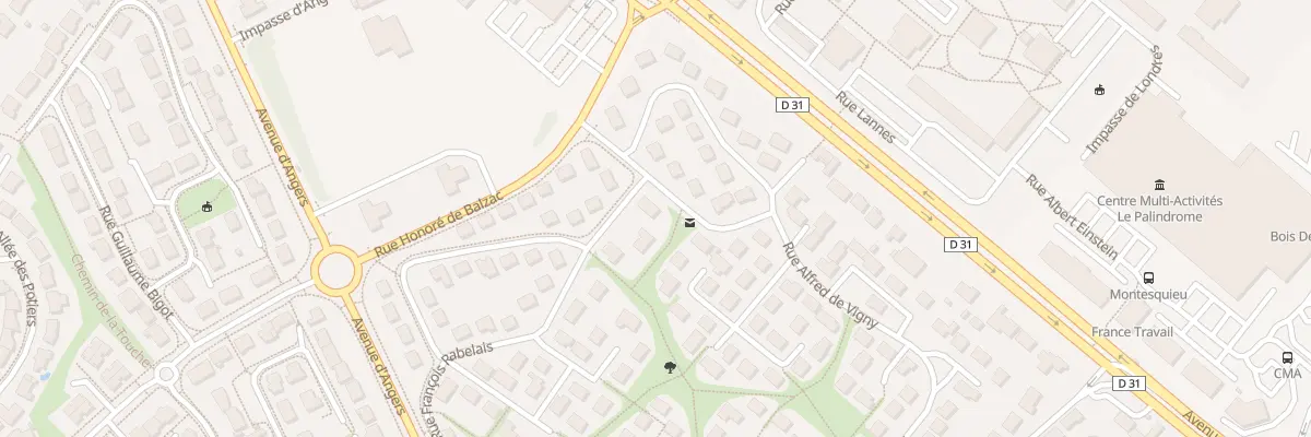 Plan du 14 Rue Alfred de Vigny à Laval