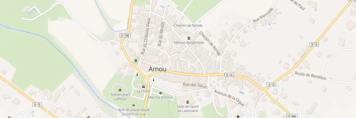Plan du 20 Rue Bertrand Ducournau à Amou