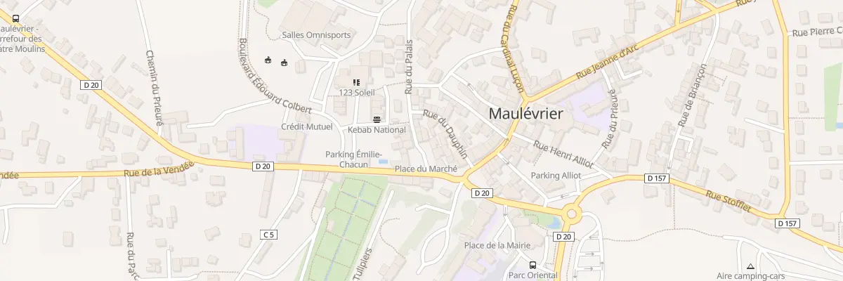 Plan du 6 Pl du Marché à Maulévrier