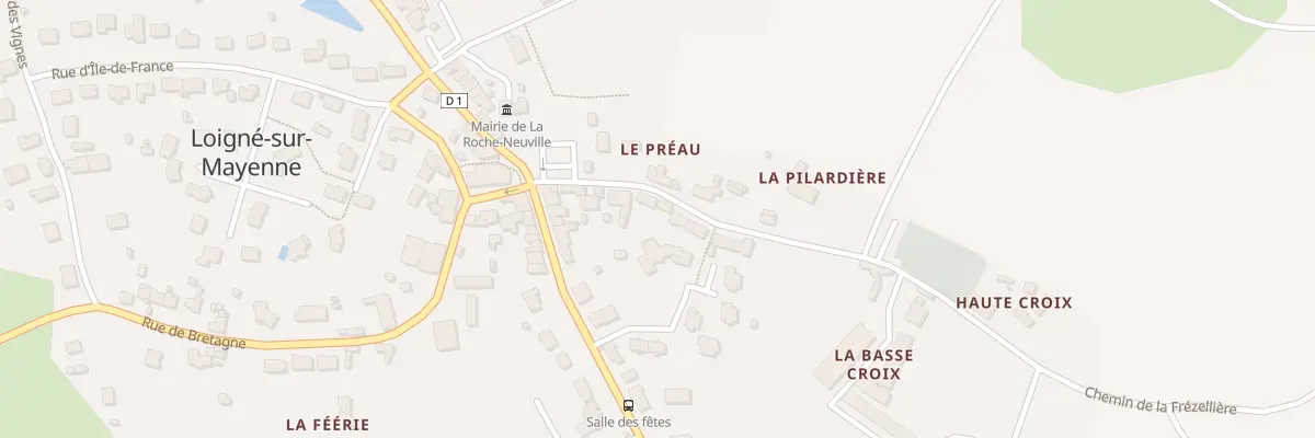 Plan du 12 Rue de la Roche du Maine à La Roche-Neuville