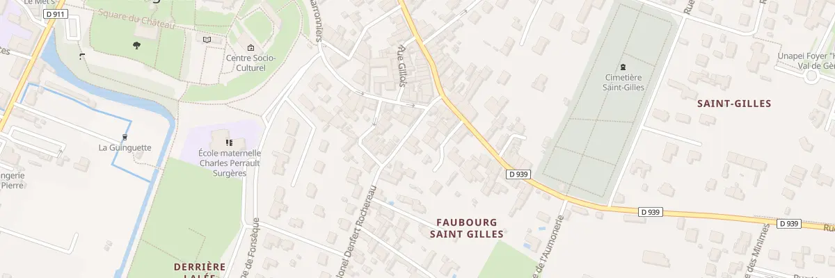 Plan du 4 Rue Denfert Rochereau à Surgères