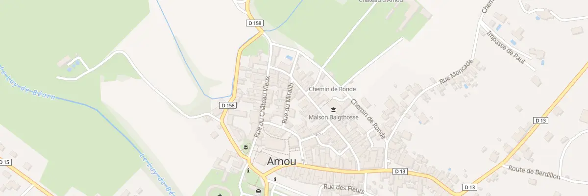 Plan du 62 Rue du Mirailh à Amou