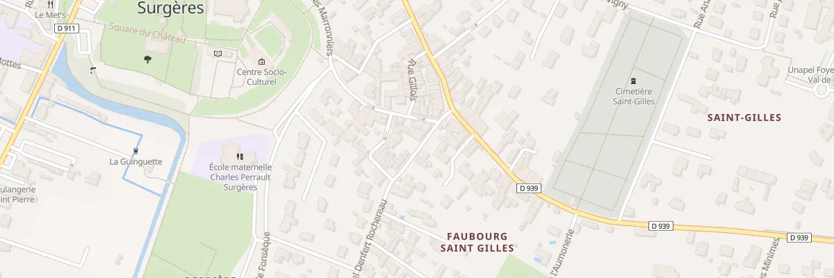 Plan du 5 Rue Denfert Rochereau à Surgères