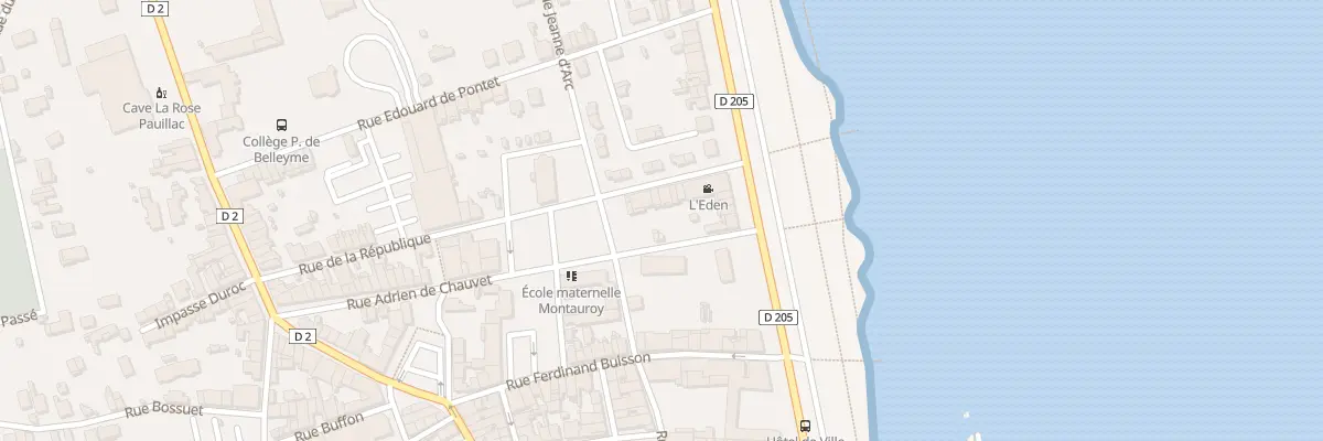 Plan du 10 Rue de la République à Pauillac