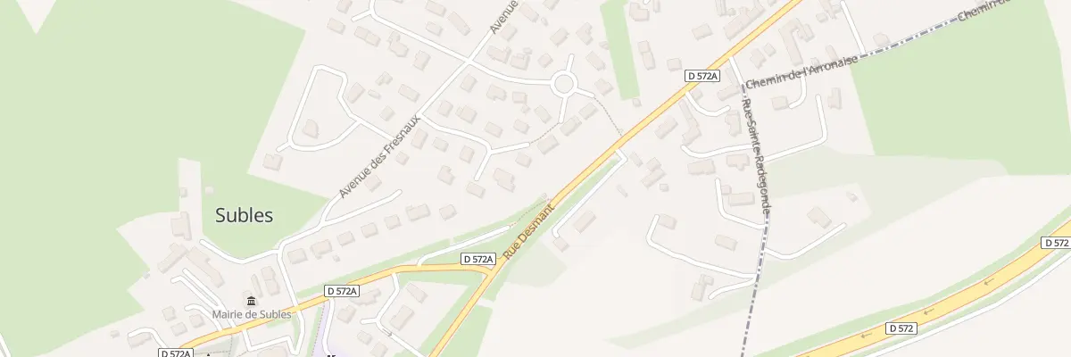 Plan du 7 Sq des Roses à Subles