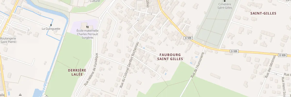 Plan du 10 Rue Denfert Rochereau à Surgères