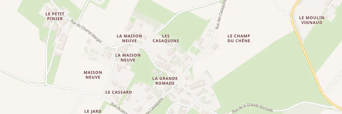 Plan du 65 Rue du Champ Margot à Varzay
