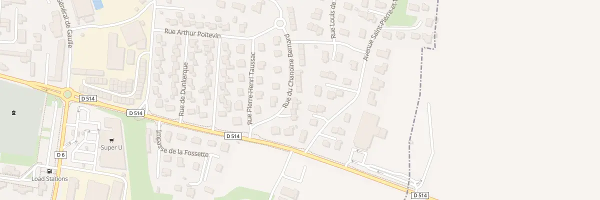 Plan du 12 Rue du Chanoine Bernard à Port-en-Bessin-Huppain