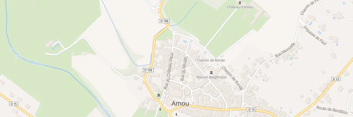 Plan du 138 Rue du Château Vieux à Amou