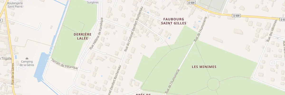 Plan du 18 Rue Denfert Rochereau à Surgères