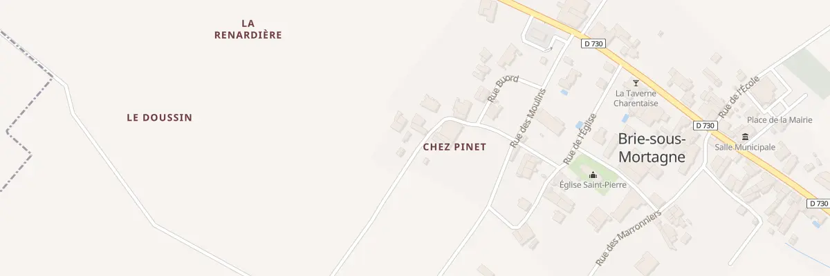 Plan du 4 Rue Pinet à Brie-sous-Mortagne