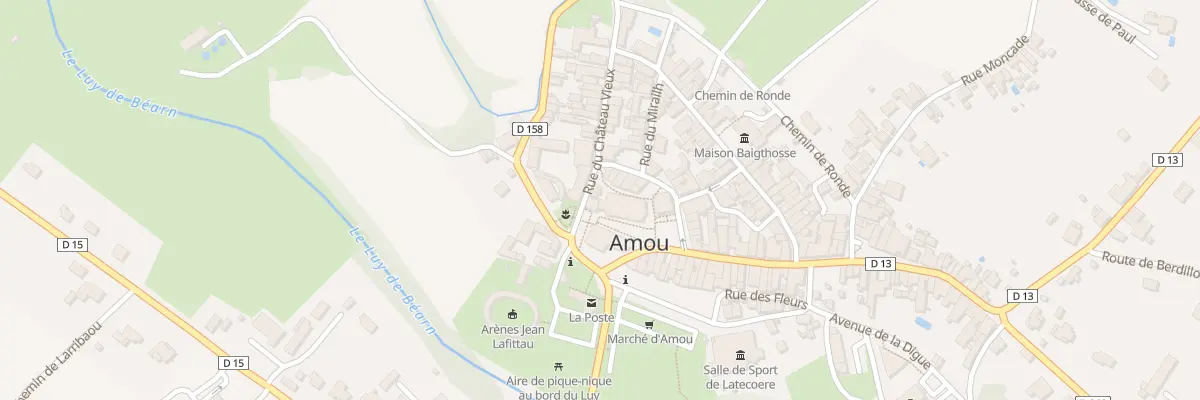 Plan du 38 Rue du Château Vieux à Amou