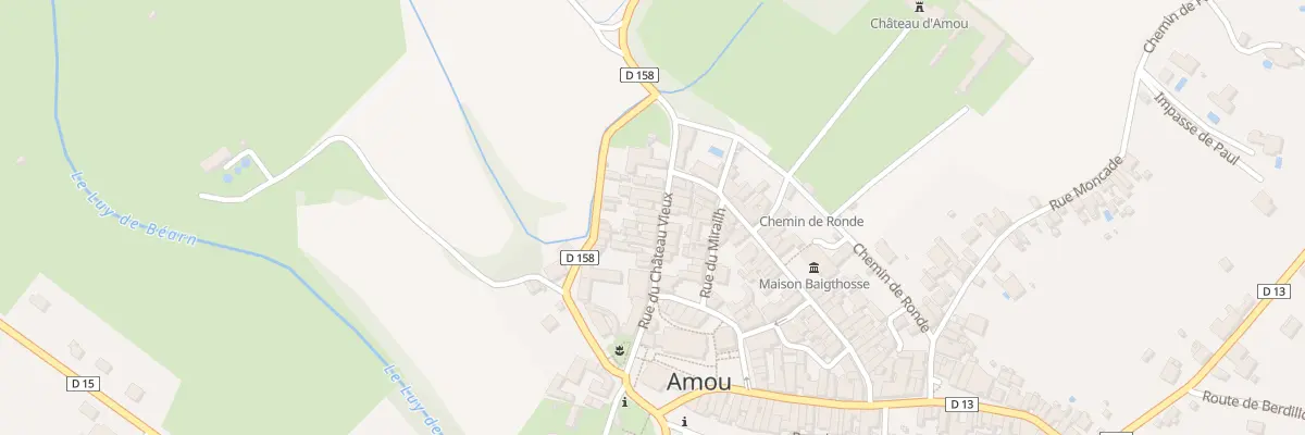 Plan du 125 Rue du Château Vieux à Amou