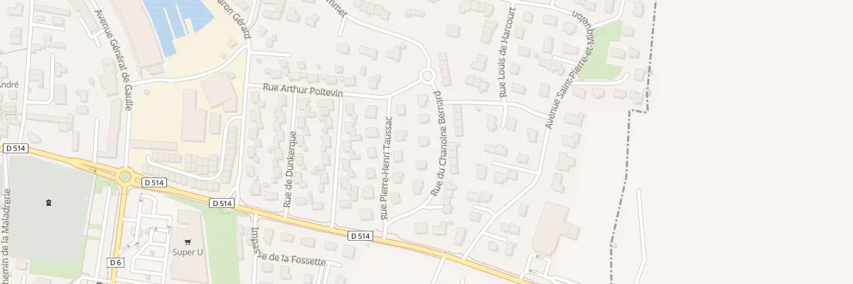 Plan du 5 Rue du Chanoine Bernard à Port-en-Bessin-Huppain