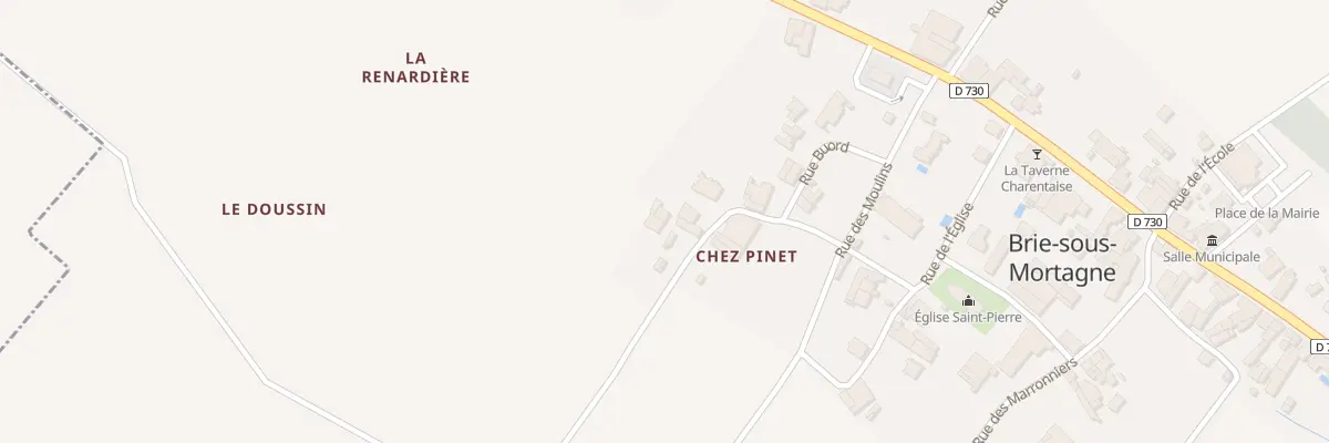 Plan du 3 Rue Pinet à Brie-sous-Mortagne