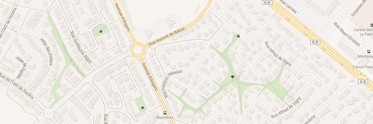 Plan du 28 Rue Francois Rabelais à Laval