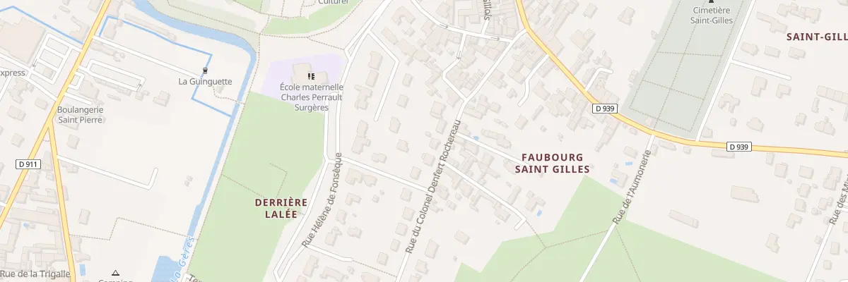 Plan du 13 Rue Denfert Rochereau à Surgères