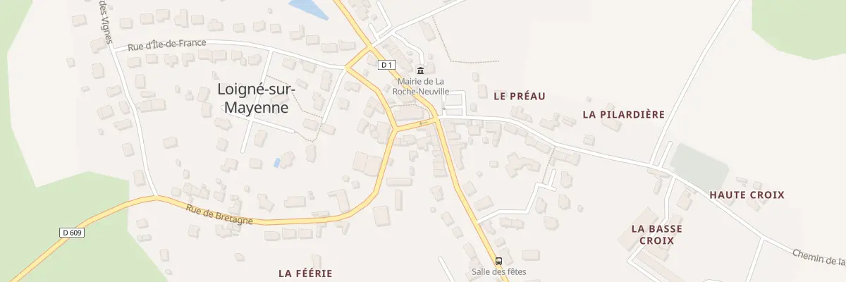 Plan du 1 Rue de Bretagne à La Roche-Neuville