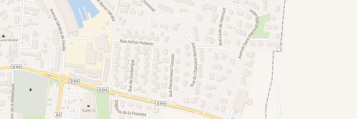 Plan du 8 Rue Pierre-Henri Taussac à Port-en-Bessin-Huppain