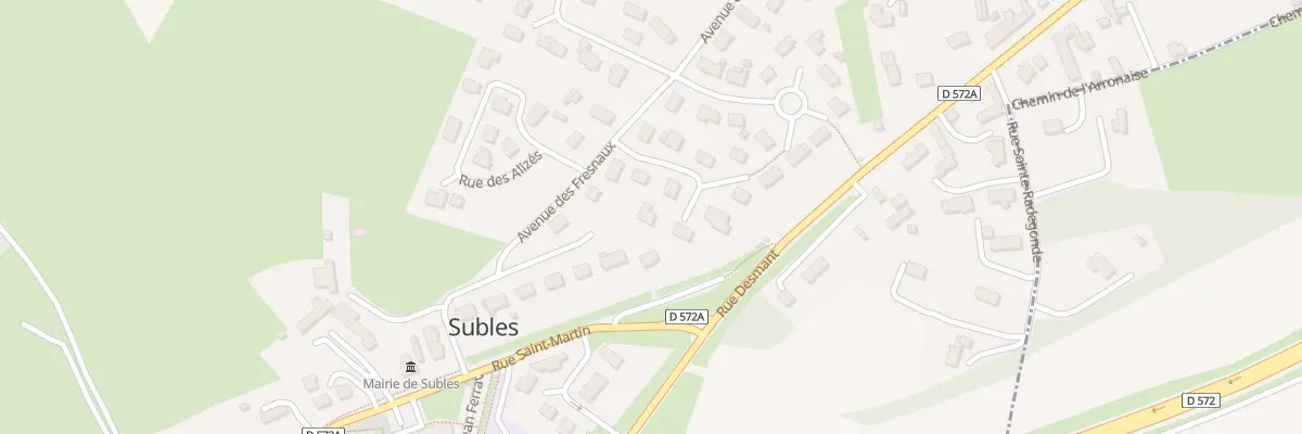 Plan du 4 Sq des Roses à Subles