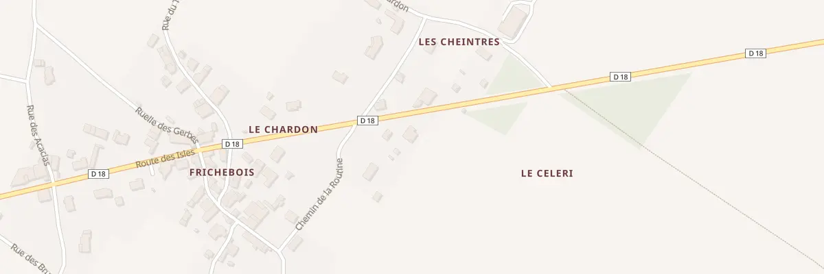 Plan du 7 Rte des Isles à Geay