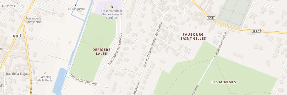 Plan du 19 Rue Denfert Rochereau à Surgères
