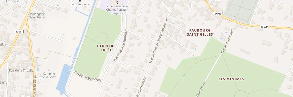 Plan du 21 Rue Denfert Rochereau à Surgères