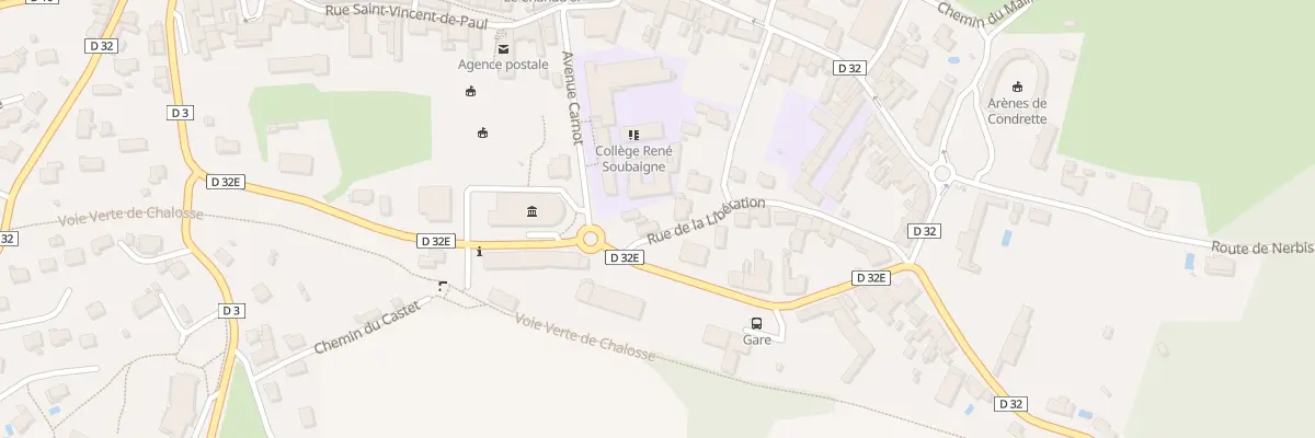 Plan du 3 Rue de la Libération à Mugron
