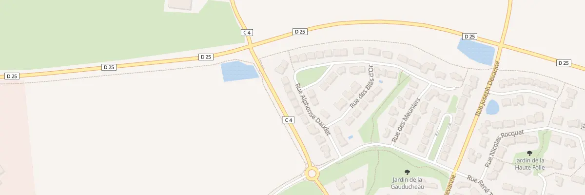 Plan du 13 Rue alphonse daudet à Maulévrier