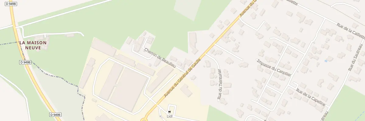 Plan du 4 Che de Beaulieu à La Châtaigneraie